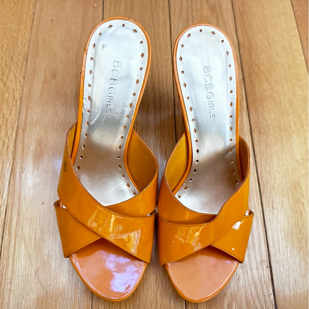 BCBGirls Patent Leather Wedges Size 7